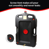 Aain AA075 15 Gallon Oil Drain Pan - 58 Quart Large Opening with Seal Cap for Easy Access and Leak-Free, Screw Vent for Smooth Oil Pour Out - Ideal Oil Change Pan for Cars and Trucks