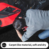 AAIN 17' x 7'4" Oil Spill Mat, Premium Absorbent Oil Spill Pads Garage Floor Mat Under Car for Garage Floor, Driveway from Spills, Drips, Splashes and Stains | Washable Waterproof Backing Layer