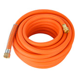 AAIN Garden Hose 5/8 in. x 50 ft, Heavy Duty Hybrid Garden Lead-Free Water Hose with 3/4in Male & Female Solid Brass Fittings, 150 PSI, Kink Resistant, All-Weather Flexible Rubber Hose for Backyard