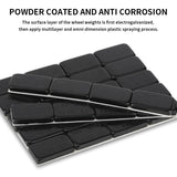 Aain 1oz, Black, Adhesive Stick on Wheel Weights, EasyPeel Type. Cars, Trucks, SUVs, Motorcycles, Low Profile, 36 Strips/Box,144pcs