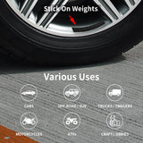 Aain 1oz, Black, Adhesive Stick on Wheel Weights, EasyPeel Type. Cars, Trucks, SUVs, Motorcycles, Low Profile, 36 Strips/Box,144pcs