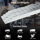 Aain 1/4 oz, zinc-Coated, Adhesive Stick on Wheel Weights, EasyPeel Type. Cars, Trucks, SUVs, Motorcycles, Low Profile, 48 Strips/Box,576pcs