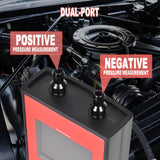 Aain Digital Manometer Gas Pressure Tester, Vacuum Digital Air Pressure Gauge, All Purpose Gas Leak Detector, 1.8-inch Color Display, High-Precision Differential Sensor.