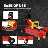 Aain  2-Ton Hydraulic Floor Jack - Heavy Duty Car Lift with Safety Release Valve, Large Saddle, and Stable Design for Automotive Maintenance and Tire Changes.