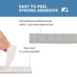 Aain Wheel Weights Stick On, Wheel Balance Weights, Anti-Corrosion Sticker Wheel Weights, EasyPeel Type, Precision 1/4 Oz Segments, 30 Strips, 240 Segments, 60 Oz Total