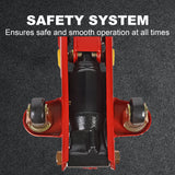 Aain  2-Ton Hydraulic Floor Jack - Heavy Duty Car Lift with Safety Release Valve, Large Saddle, and Stable Design for Automotive Maintenance and Tire Changes.