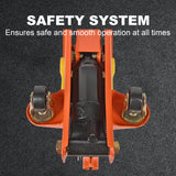 Aain 1.5-Ton Hydraulic Floor Jack - Heavy Duty Car Lift for Professional and Home Use, with Safety Release Valve and Large Saddle for Stability.