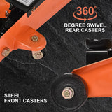 Aain 1.5-Ton Hydraulic Floor Jack - Heavy Duty Car Lift for Professional and Home Use, with Safety Release Valve and Large Saddle for Stability.