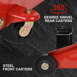 Aain  2-Ton Hydraulic Floor Jack - Heavy Duty Car Lift with Safety Release Valve, Large Saddle, and Stable Design for Automotive Maintenance and Tire Changes.