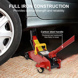 Aain  2-Ton Hydraulic Floor Jack - Heavy Duty Car Lift with Safety Release Valve, Large Saddle, and Stable Design for Automotive Maintenance and Tire Changes.