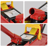 Aain  2-Ton Hydraulic Floor Jack - Heavy Duty Car Lift with Safety Release Valve, Large Saddle, and Stable Design for Automotive Maintenance and Tire Changes.