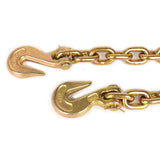 Aain Transport Tow Chain 3/8" Heavy Duty Log Chains with Hooks Grade 80 Chain 20FT for Logging Binder Tie Down Transport Flatbed Truck Trailer Safety- 6,600 lbs WLL