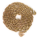 Aain Transport Tow Chain 3/8" Heavy Duty Log Chains with Hooks Grade 80 Chain 20FT for Logging Binder Tie Down Transport Flatbed Truck Trailer Safety- 6,600 lbs WLL