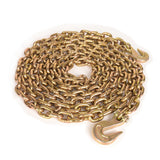 Aain Transport Tow Chain 3/8" Heavy Duty Log Chains with Hooks Grade 80 Chain 20FT for Logging Binder Tie Down Transport Flatbed Truck Trailer Safety- 6,600 lbs WLL