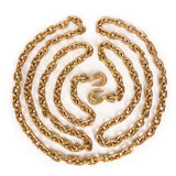 Aain Transport Tow Chain 3/8" Heavy Duty Log Chains with Hooks Grade 80 Chain 20FT for Logging Binder Tie Down Transport Flatbed Truck Trailer Safety- 6,600 lbs WLL