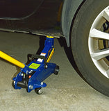 Heavy Duty 2-Ton Hydraulic Low Profile Floor Jack - 4000 lb Capacity, 5-1/8" to 13" Lift Range, Car Service Trolley Jack for Auto Repair (Blue )