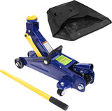 Heavy Duty 2-Ton Hydraulic Low Profile Floor Jack - 4000 lb Capacity, 5-1/8" to 13" Lift Range, Car Service Trolley Jack for Auto Repair (Blue )