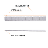 AAIN 576-Piece 0.25oz Adhesive Wheel Weights, Low-Profile & Easy-Peel - 9lbs/Box (48 Strips) for Cars/Trucks/SUVs/Motorcycles, Gray