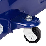Heavy Duty 2-Ton Hydraulic Low Profile Floor Jack - 4000 lb Capacity, 5-1/8" to 13" Lift Range, Car Service Trolley Jack for Auto Repair (Blue )