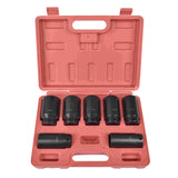 Aain MKT022 7pcs 6-point 1/2 Inch Drive Deep Spindle Axle Nut Impact Socket Set - Deep Impact Socket Set - Metric - Include 29 mm, 30mm, 32 mm, 34 mm, 35 mm, 36mm,38 mm Axle nut sockets