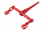Aain D03A2 Heavy Duty Ratchet Chain Load Binder,3/8-1/2'' 2 Pack, Red