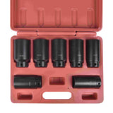Aain MKT022 7pcs 6-point 1/2 Inch Drive Deep Spindle Axle Nut Impact Socket Set - Deep Impact Socket Set - Metric - Include 29 mm, 30mm, 32 mm, 34 mm, 35 mm, 36mm,38 mm Axle nut sockets
