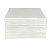 Aain 100 Pcs Oil Absorbent Pads, 15x20 in White Heavy Weight Oil-Only Absorbent Pad, Used for Oil Spill Cleaning in Garage Workshop, Reusable, Washable, Durable
