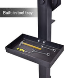 Aain Portable Manual Tire Spreader Tool, Motorcycle Tire Changer with Attached Tool Tray, Tilting Swivel