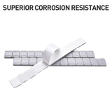 Aain (2304PCS) 1/4 oz. 0.25 oz. Adhesive Stick on Wheel Weights,4 Boxes, 9lbs/Box, 48 Strip Box, Gray, Low Profile, EasyPeel Type for Cars, Trucks, SUVs, Motorcycles