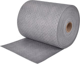 AAIN Premium Polypropylene 150' L x 15" W Absorbent Mat Roll Gray Heavy Weight Oil Absorbing Mats Universal Oil for Absorbing Oils, Water, Solvents, Coolants and More