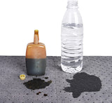 AAIN Premium Polypropylene 150' L x 15" W Absorbent Mat Roll Gray Heavy Weight Oil Absorbing Mats Universal Oil for Absorbing Oils, Water, Solvents, Coolants and More