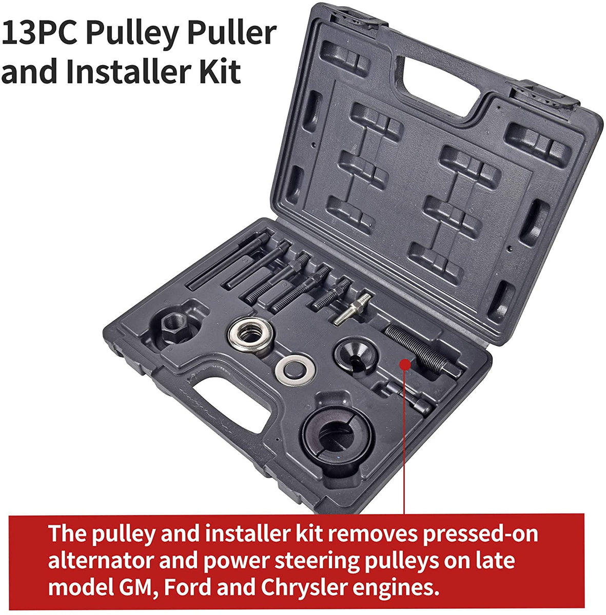 Pulley remover and installer set sale