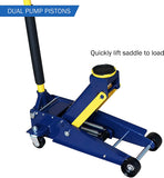 3 Ton Heavy Duty Floor Jack, Ultra Low Profile Car Jack Stand Steel Hydraulic Service Jack with Rapid Pump Quick Lift (Fits SUVs and Extended Height Trucks Jacks)