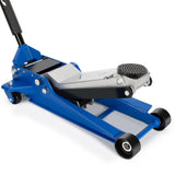 Aain Hydraulic Low Profile Service/Floor Jack with Dual Piston Quick Lift Pump, 4 Ton (8,000 lb) Capacity, Blue