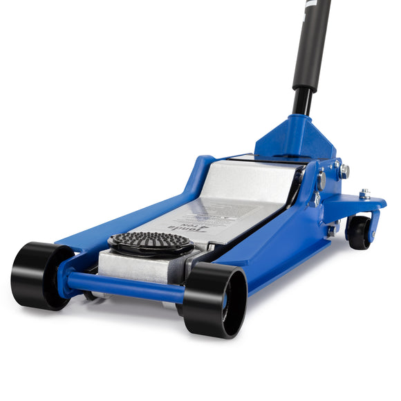 Aain Hydraulic Low Profile Service/Floor Jack with Dual Piston Quick Lift Pump, 4 Ton (8,000 lb) Capacity, Blue