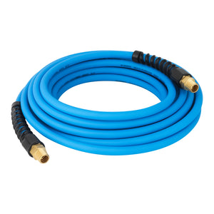 Aain 1/4" PVC Outdoor Garden Hose for Lawns, Boat Hose, Flexible and Durable,No Leaking, GHT Fitting for Household (25FT, Blue) AA068