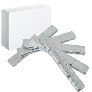 AA058 1 oz Stick on Wheel Weights, Adhesive Back, Easy to Peel, 36strips/Box 144pcs  Zinc Tire Weight AA058