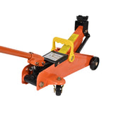 Aain AA094 Hydraulic Low Profile Steel Floor Jack, Trolley Service Lift Car Garage Floor Jack, 1.5 Ton (3300 lbs) Capacity, Orange