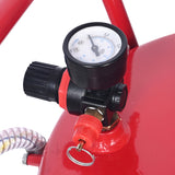 AA055 18 Gallon Portable Waste Oil Drain, Air Operated Industrial Fluid Drain Tank With Wheel, Adjustable Funnel Heigh