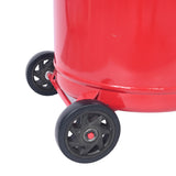 AA055 18 Gallon Portable Waste Oil Drain, Air Operated Industrial Fluid Drain Tank With Wheel, Adjustable Funnel Heigh
