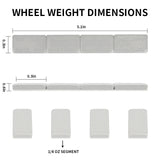 AA059 1 oz Stick on Wheel Weights, Adhesive Back, Easy to Peel, 36strips/Box 144pcs,Grey Tire Weight AA059