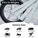 AA063 1/2oz, 0.5oz, Zinc, Adhesive Stick on Wheel Weights, EasyPeel Type for Cars, Trucks, SUVs, Motorcycles, Low Profile, 72oz/Box, U.S Quality, (144pcs) AA063