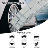 AA058 1 oz Stick on Wheel Weights, Adhesive Back, Easy to Peel, 36strips/Box 144pcs  Zinc Tire Weight AA058