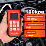 Aain AA096 Manometer, Professional Air Pressure Meter, Dual-Port HVAC Digital Manometer Gas Pressure Tester,12 Selectable Units Differential Pressure Gauge, Large TFT Display with Backlight