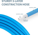 EXTREMELY FLEXIBLE Extreme all-weather flexibility (-76°F to +212°F))  Aain 1/4 air hose is very good cold weather flexibility and coils easily for storage