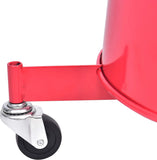 5 Gallon Portable Oil Lift Drain, Steel Oil Drain, Adjustable Height Waster Oil drain for Changing car and Truck Motor Oil, Red