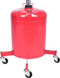 5 Gallon Portable Oil Lift Drain, Steel Oil Drain, Adjustable Height Waster Oil drain for Changing car and Truck Motor Oil, Red