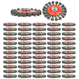 Aain 60 Pack Steel Wire Wheel Brush,Knotted Wire Brush 4 inch for Cleaning Rust, Stripping and Abrasive, for Drill Attachment