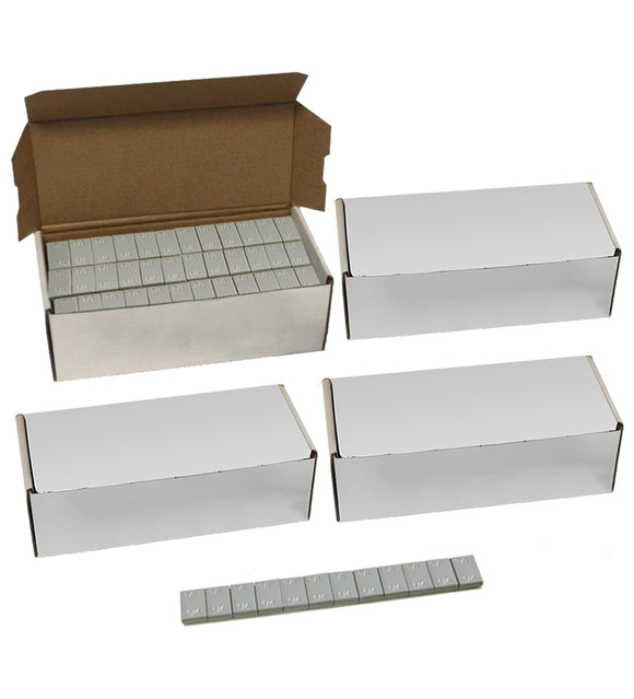 AA022 4 Pack 1/4oz Adhesive Stick On Wheel Weights, 48Strips/Box, Gray