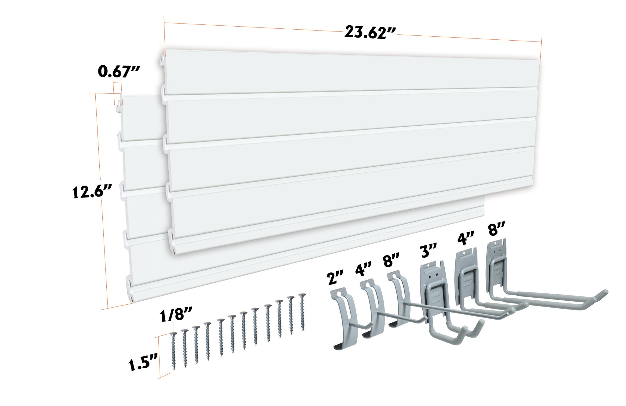 Aain A33K PVC Slat Wall Panel With 2 Pieces Slatwall Panel 48 inch and –  Autospecialtools